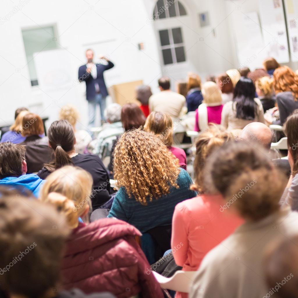 Audience in the lecture hall.