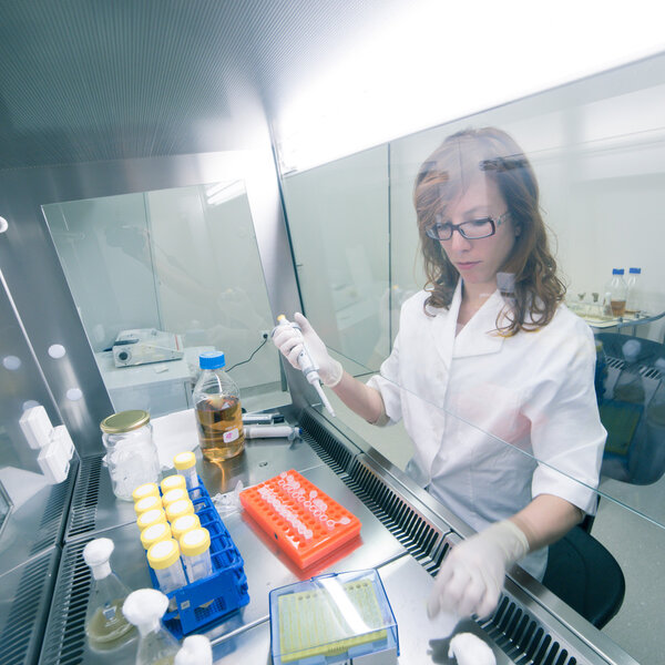 Life scientist researching in the laboratory.