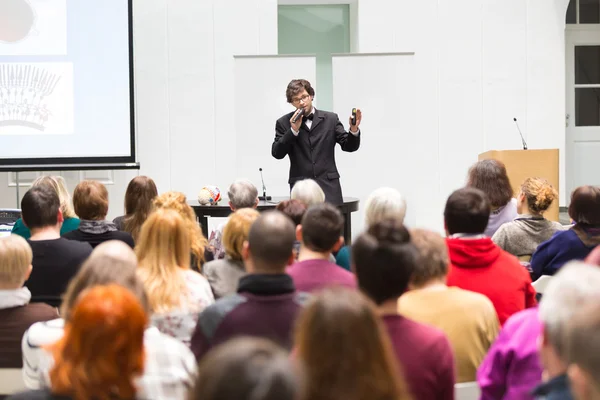 Speaker Talking at Business Conference. — Stock Photo, Image