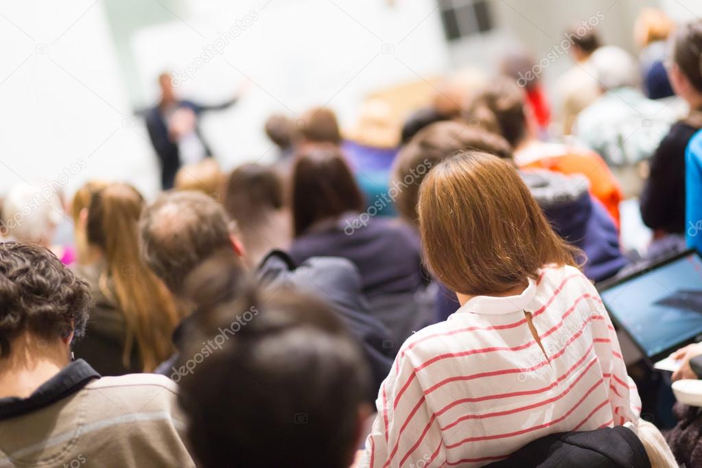 Audience in the lecture hall.