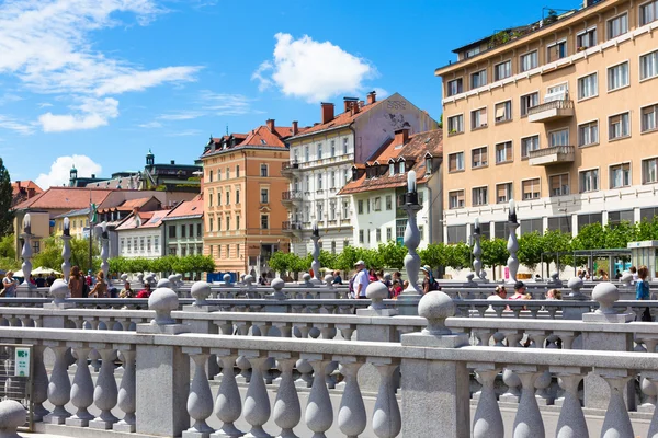 Romantic medieval Ljubljana, Slovenia, Europe. — Stock Photo, Image