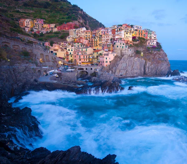 Manarola vissersdorp in cinque terre, Italië — Stockfoto