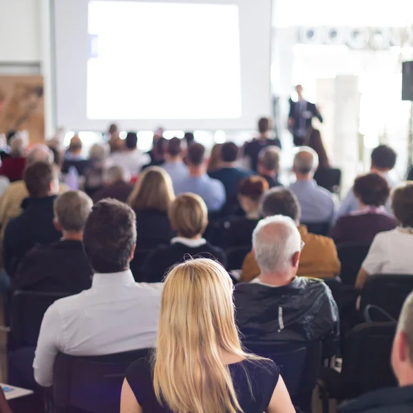 Audience in the lecture hall. — Stock Photo, Image