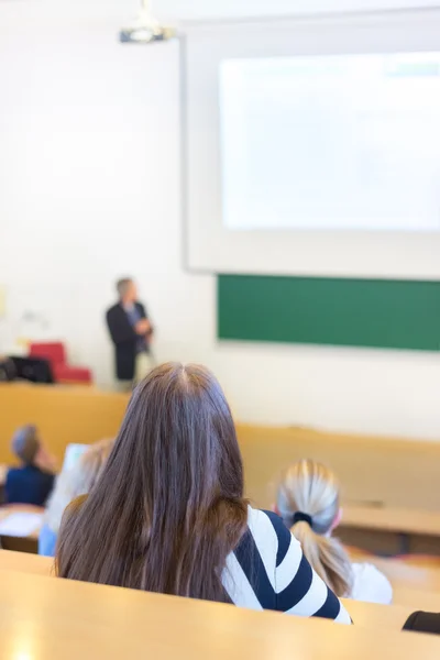 Föreläsning vid universitetet. — Stockfoto