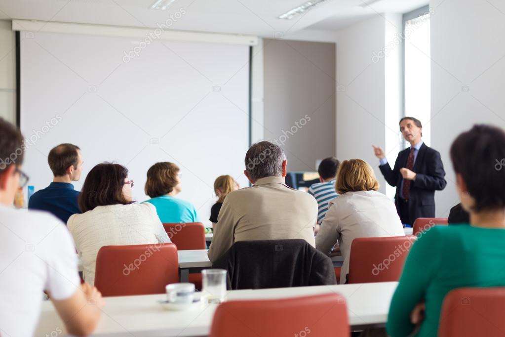 Audience in the lecture hall.