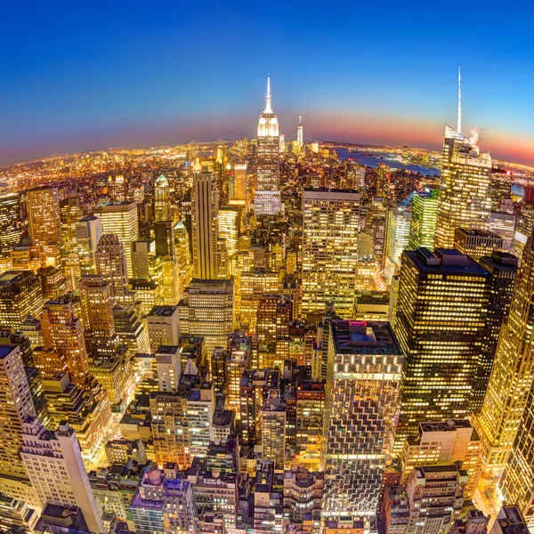 New York City Manhattan centrum skyline. — Stockfoto