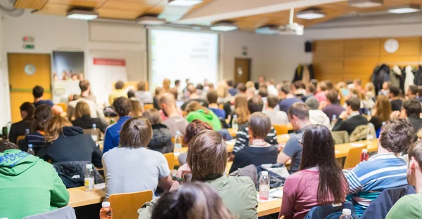 Üniversite konferans salonunda atölye çalışması.