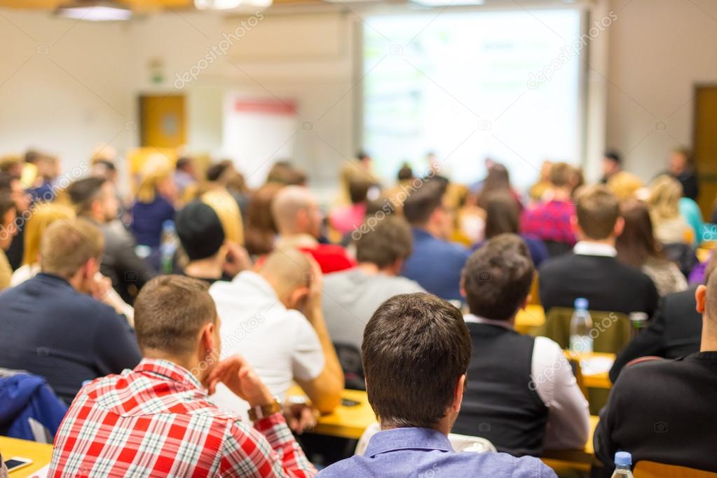 Workshop at university lecture hall.