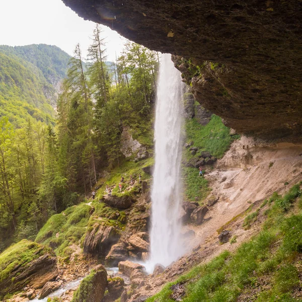 Pericnik-vízesés, a Triglav Nemzeti Park, Julian Alpok, Szlovénia. — Stock Fotó