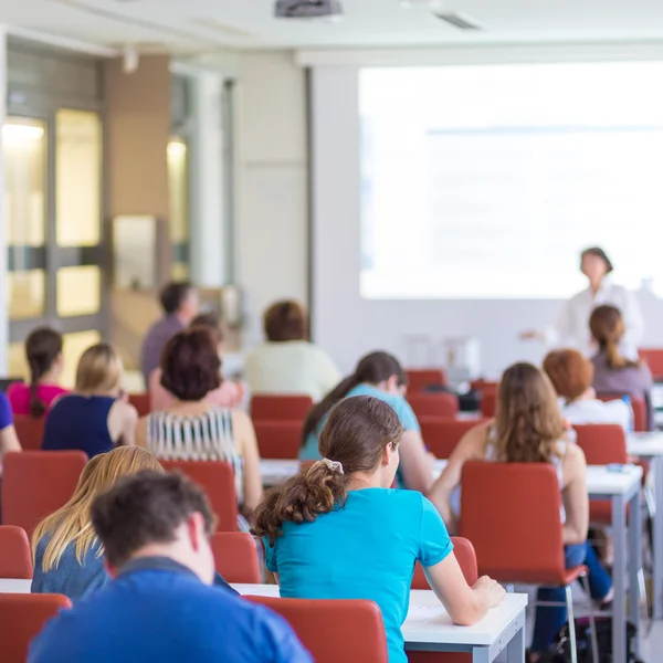 Palestra na universidade. — Fotografia de Stock