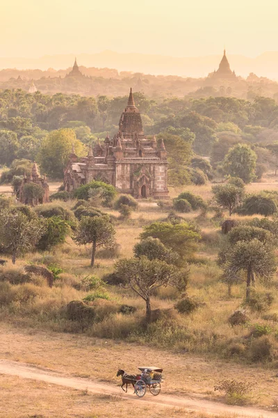 Bagan, Burma, Myanmar, Asya tapınakları. — Stok fotoğraf