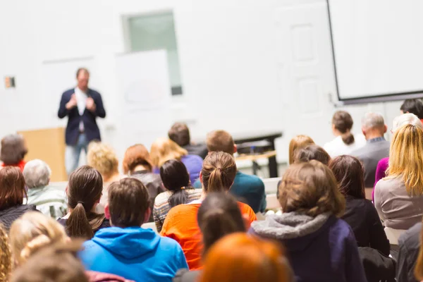 Audience in the lecture hall. — Stock Photo, Image