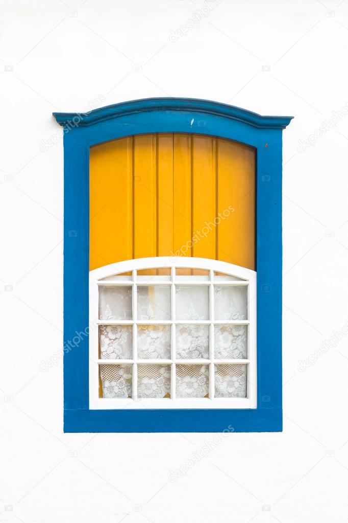 Colorful vintage window.