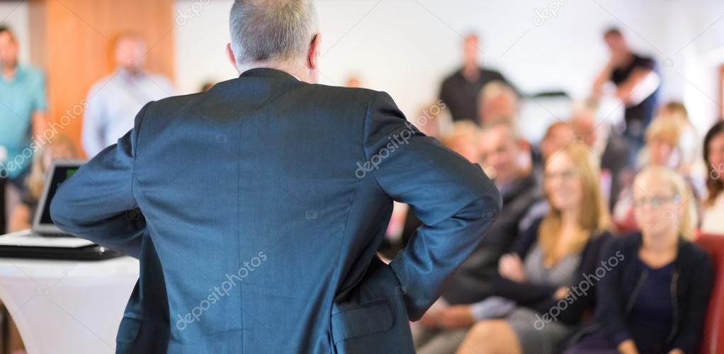 Businessman making a business presentation.