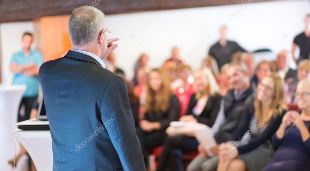 Businessman making a business presentation.