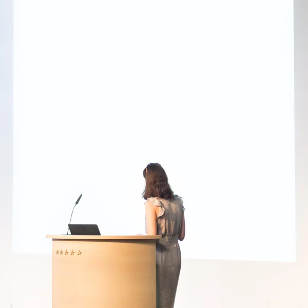 Ділова жінка робить бізнес презентацію . — стокове фото