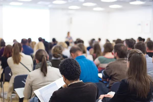 Audience in the lecture hall. — Stock Photo, Image