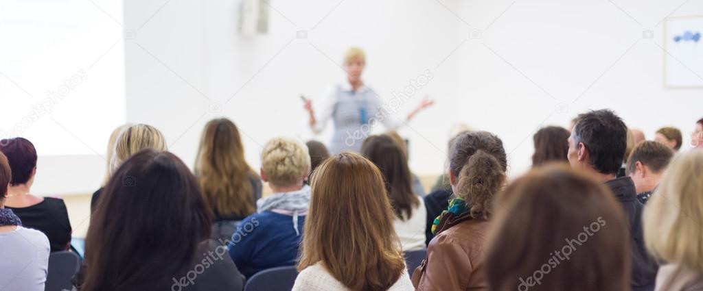 Audience in the lecture hall.