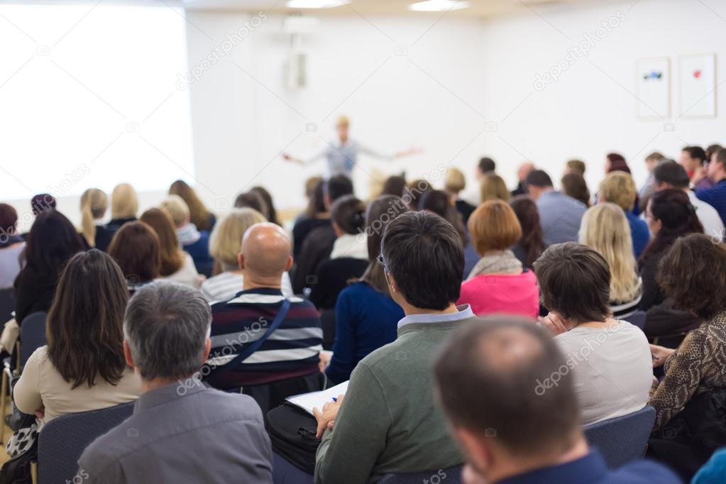 Audience in the lecture hall.