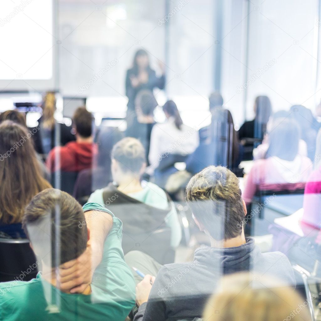 Audience in the lecture hall.