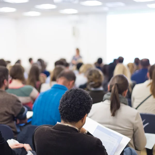 Audience in the lecture hall. — Stock Photo, Image