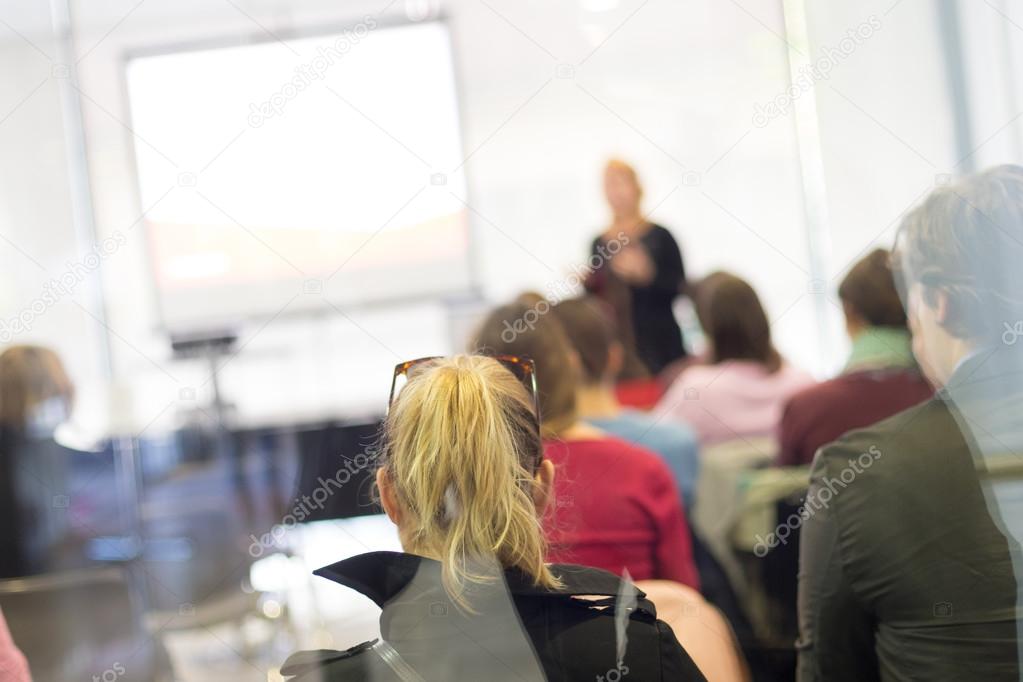 Audience in the lecture hall.