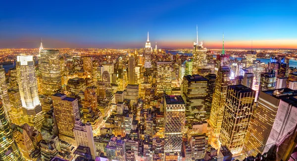 Ciudad de Nueva York Manhattan skyline centro. —  Fotos de Stock