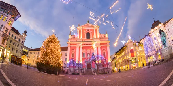 Preserens square, Ljubljana, Slovenia, Europe. — Stock Photo, Image