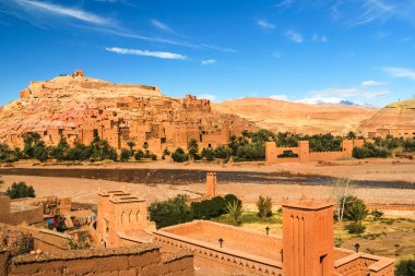 Ancient city of Ait Benhaddou in Morocco clipart