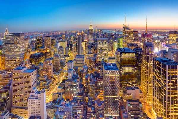 New York City Manhattan centrum skyline. — Stockfoto