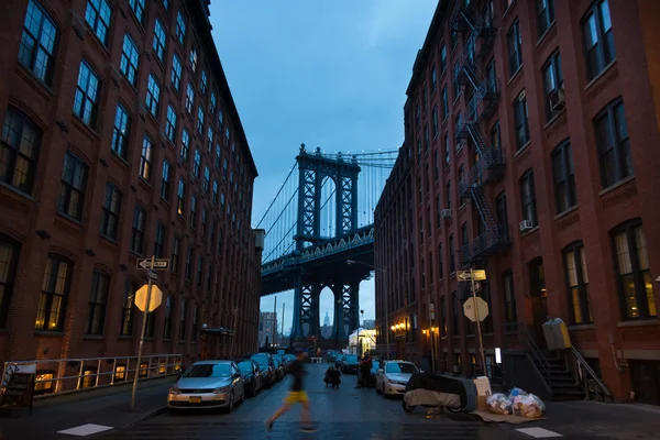 Manhattan Bridge, Nueva York, EE.UU.. — Foto de Stock