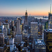 Картина, постер, плакат, фотообои "new york city manhattan downtown skyline.", артикул 94301540