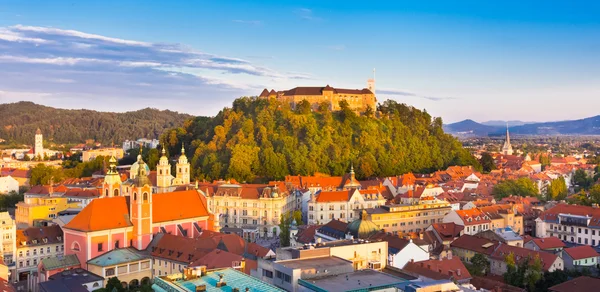 Panorama Evropa Lublaň, Slovinsko,. — Stock fotografie