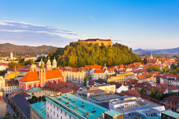 Panorama i ljubljana, Slovenien, Europa. — Stockfoto