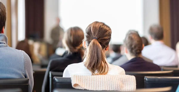 Audience in the lecture hall. — Stock Photo, Image