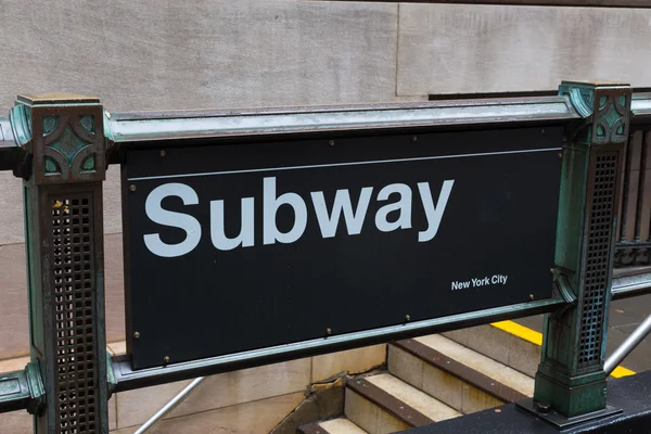 New York City cartello della metropolitana . — Foto Stock