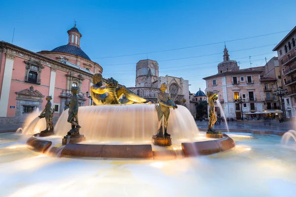 Plein van Saint Marys, Valencia, Spanje. — Stockfoto