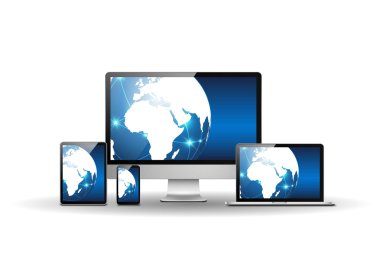 Mavi Dünya küre cihazlarla