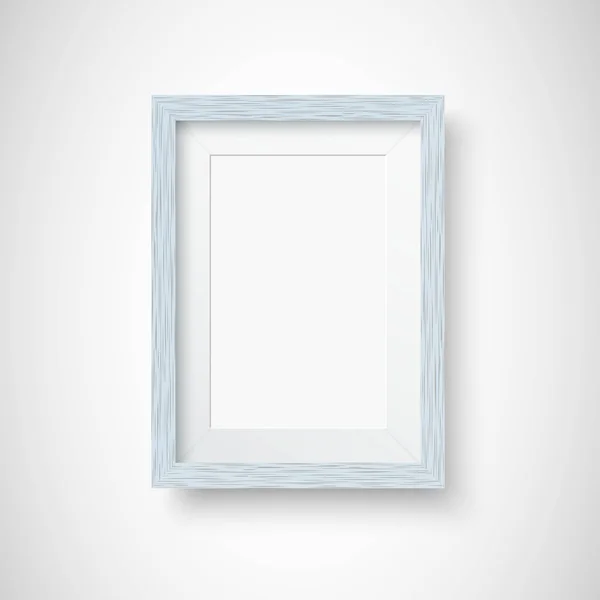 Wooden picture frame — Stock Vector