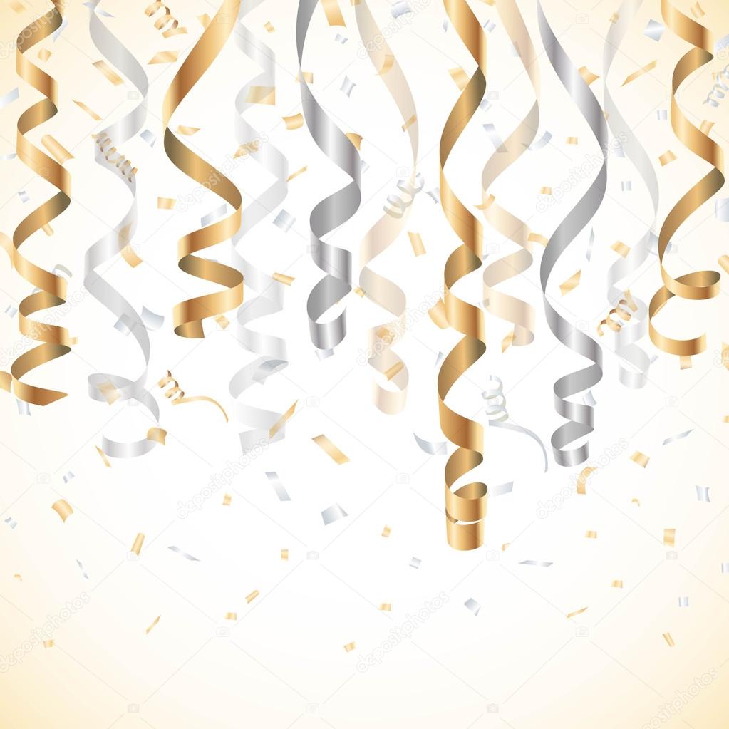 Gold streamers confetti hi-res stock photography and images - Page