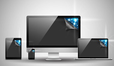 Yüksek teknoloji devre kartı ile elektronik cihazlar