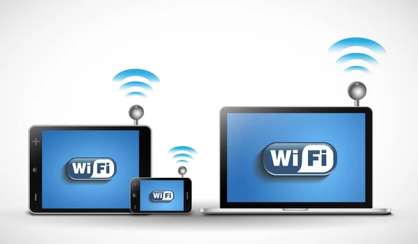 Vector gratis wifi gebied — Stockvector