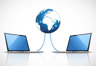 Internet'e bağlı dizüstü bilgisayarlar