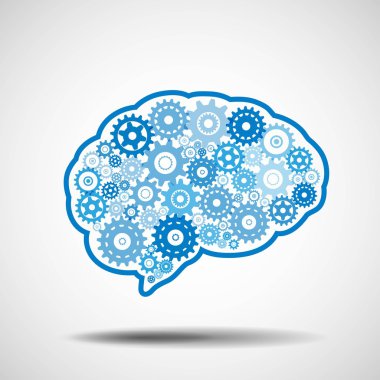 Beyin takımı. AI yapay zeka kavramı.