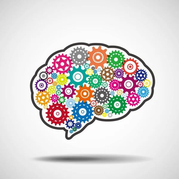 Beyin vites. AI yapay zeka kavramı.