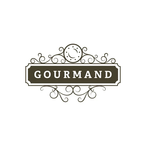 Gourmand. Restaurant banner — Stock Vector