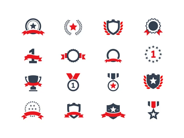 Award icons set — Stock Vector