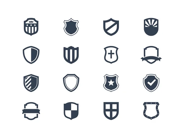 Iconos de escudo — Vector de stock