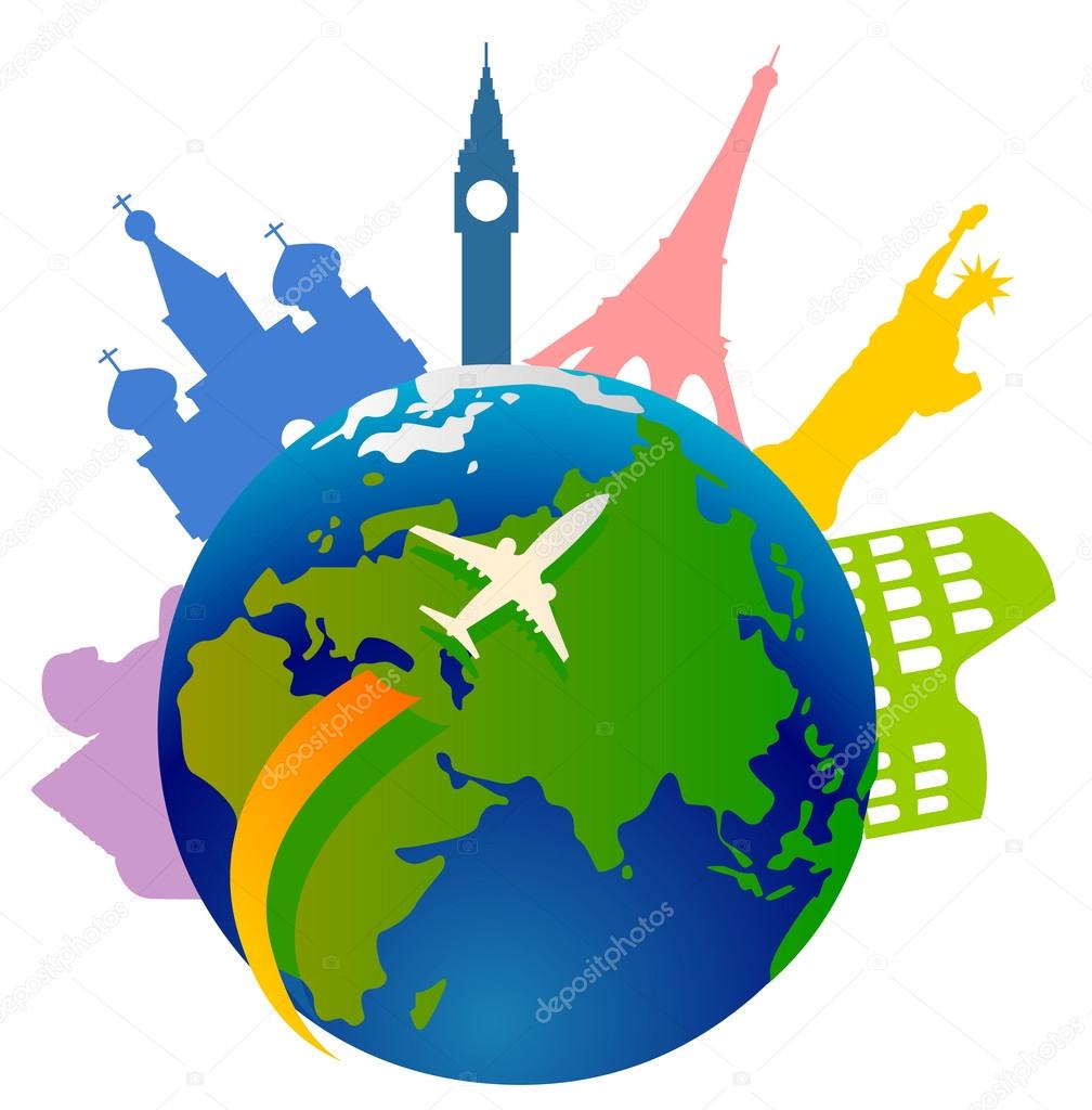 Traveling around the world — Stock Vector © miacharro #65871557