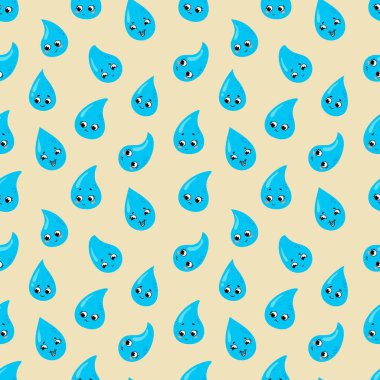 Yüzü olmayan su damlacıkları. Tasarımınız için sonsuz dokular